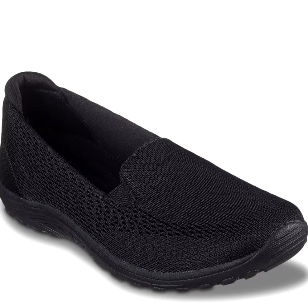 NWT Skechers Women's Reggae Fest Willows Black Slip-On Shoes 9.5 - Picture 2 of 11